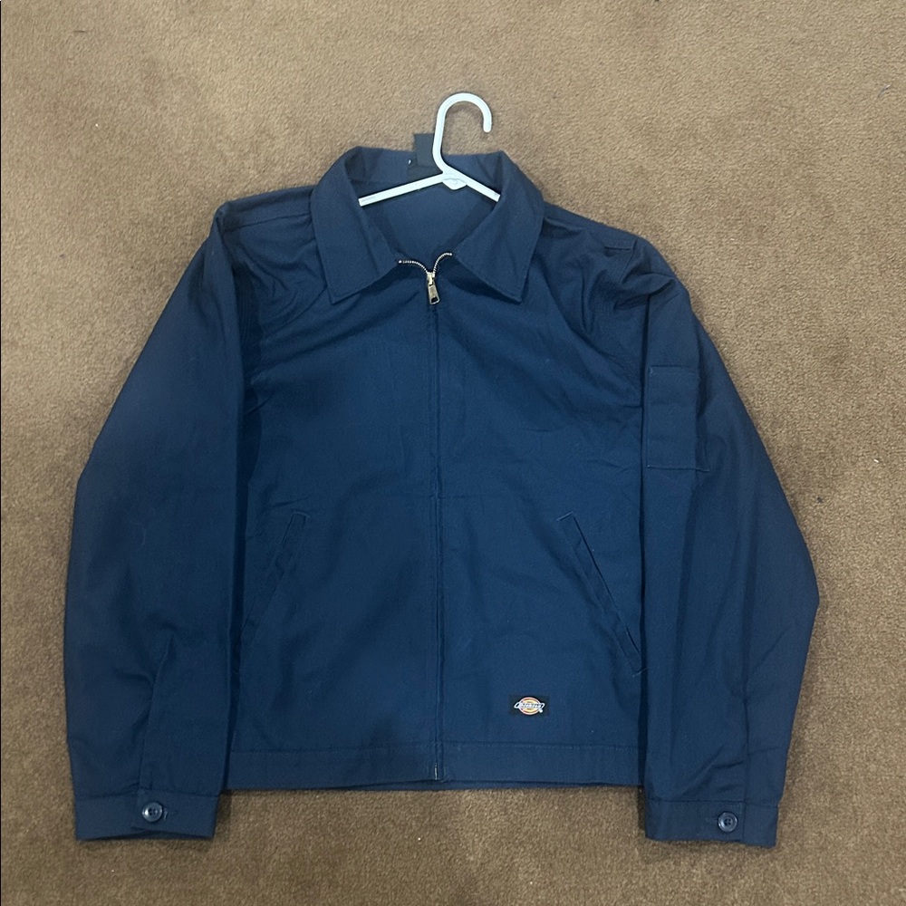 Dickes Navy Blue Zip-Up Jacket